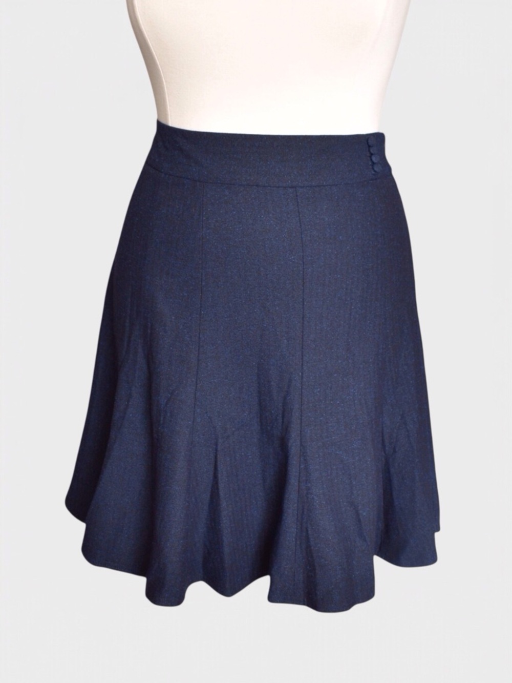 George Navy Flared‎ Skater Skirt